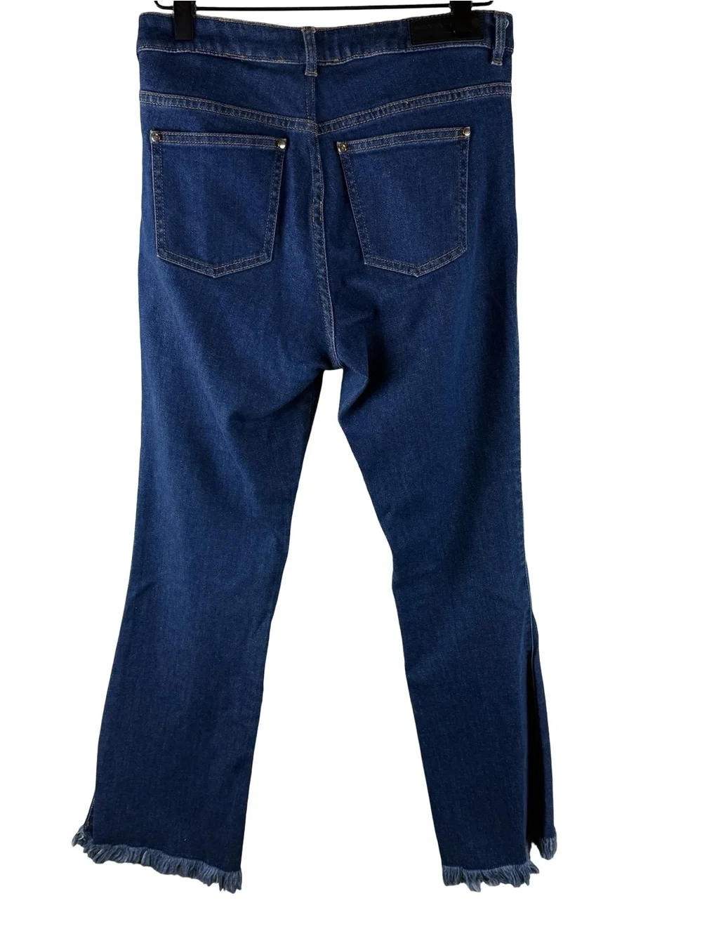 Sonia Rykiel Womens Fringe Hem Boot Cut Jeans Size 38 or 6